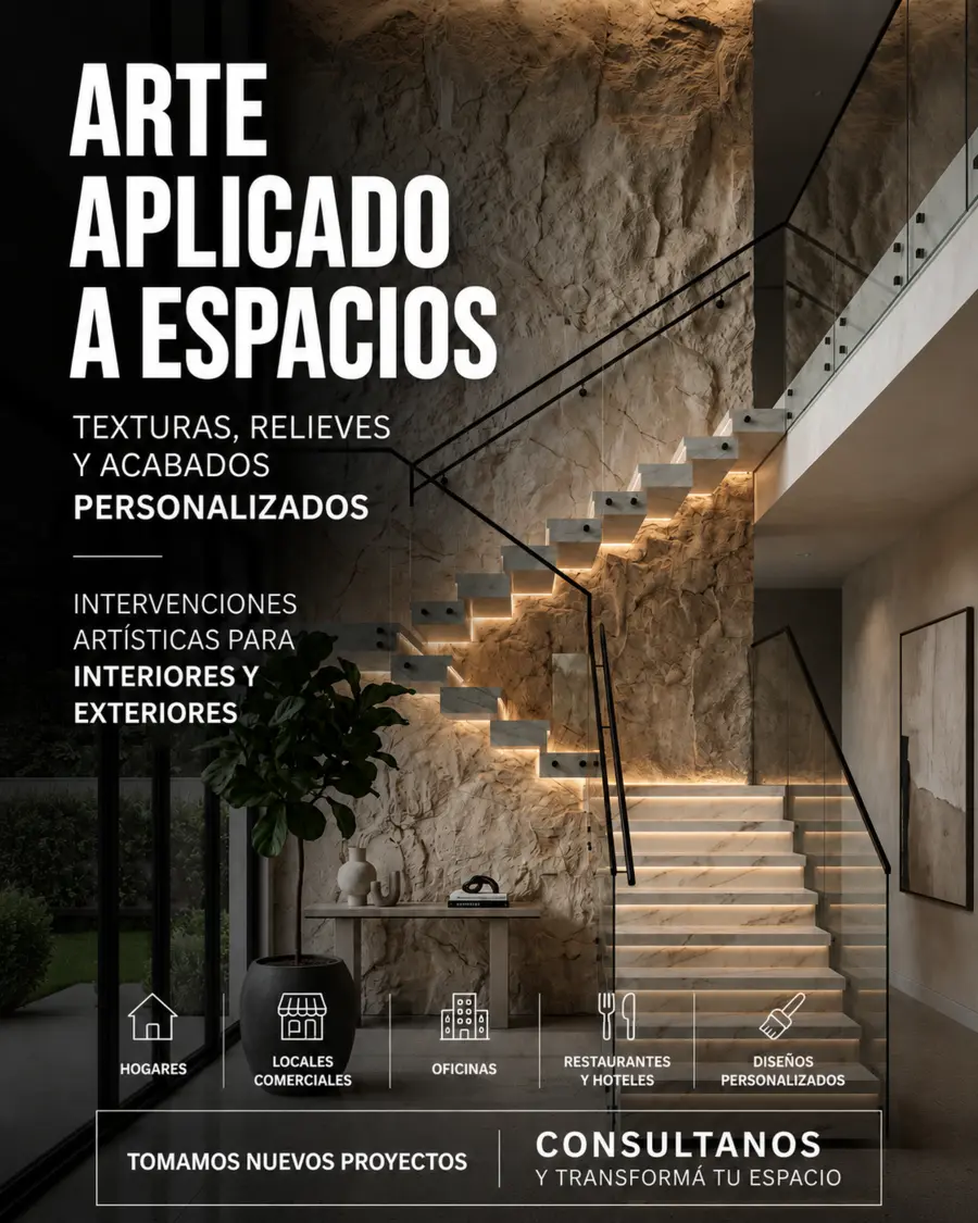 Diseño de comunicación para arte aplicado a espacios, ejemplo uno